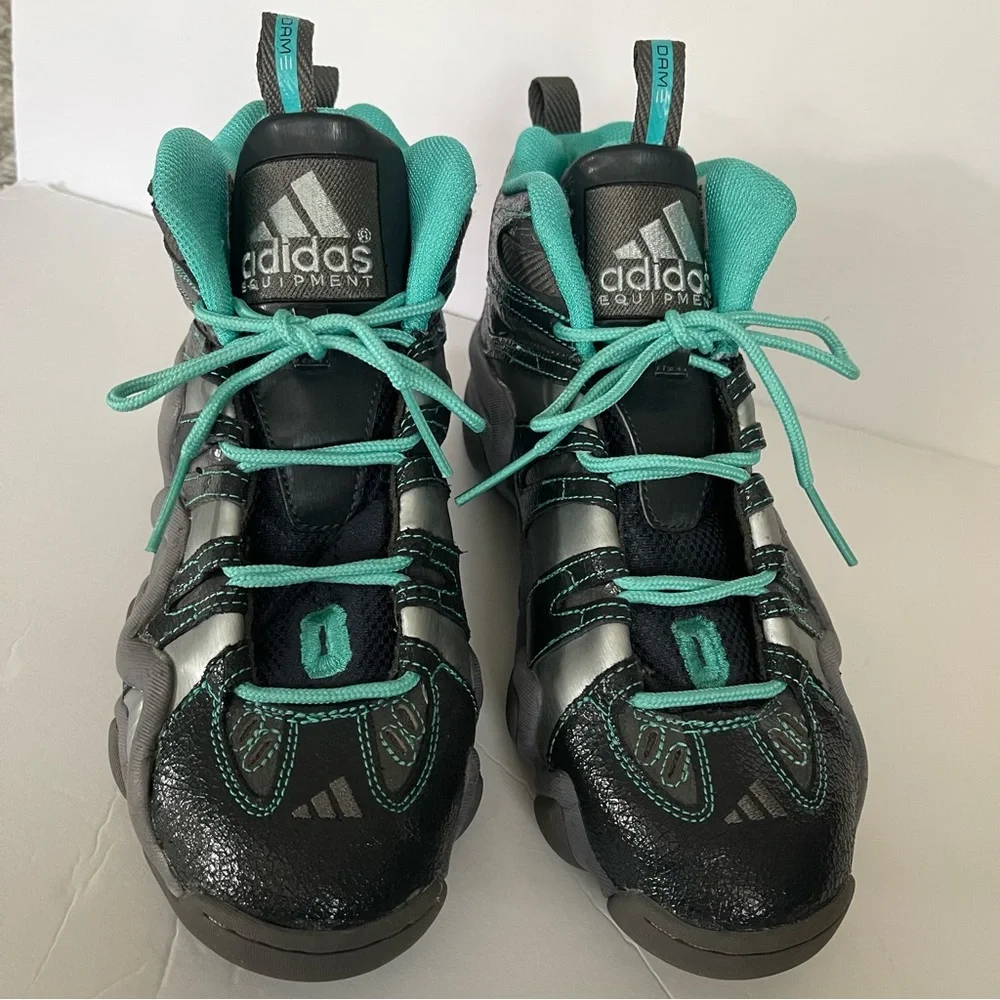 *SOLD*Adidas Crazy 8 Kobe Bryant Grey Teal Black Sneaker Shoe Sz 9.5 - Picture 2 of 12